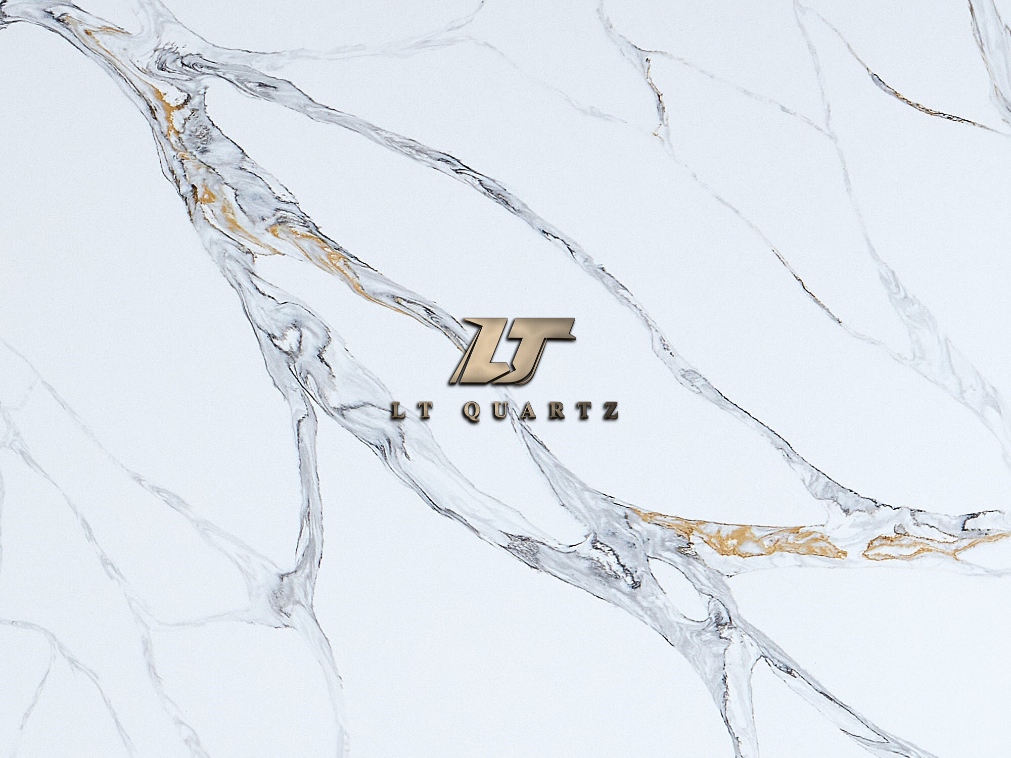 Calacatta Gold Quartz Kitchen Island